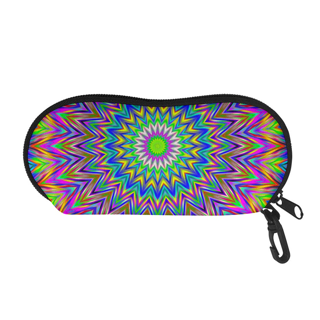 Colorful Psychedelic Optical Illusion Glasses Case