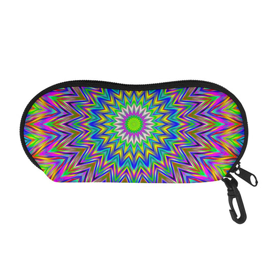 Colorful Psychedelic Optical Illusion Glasses Case