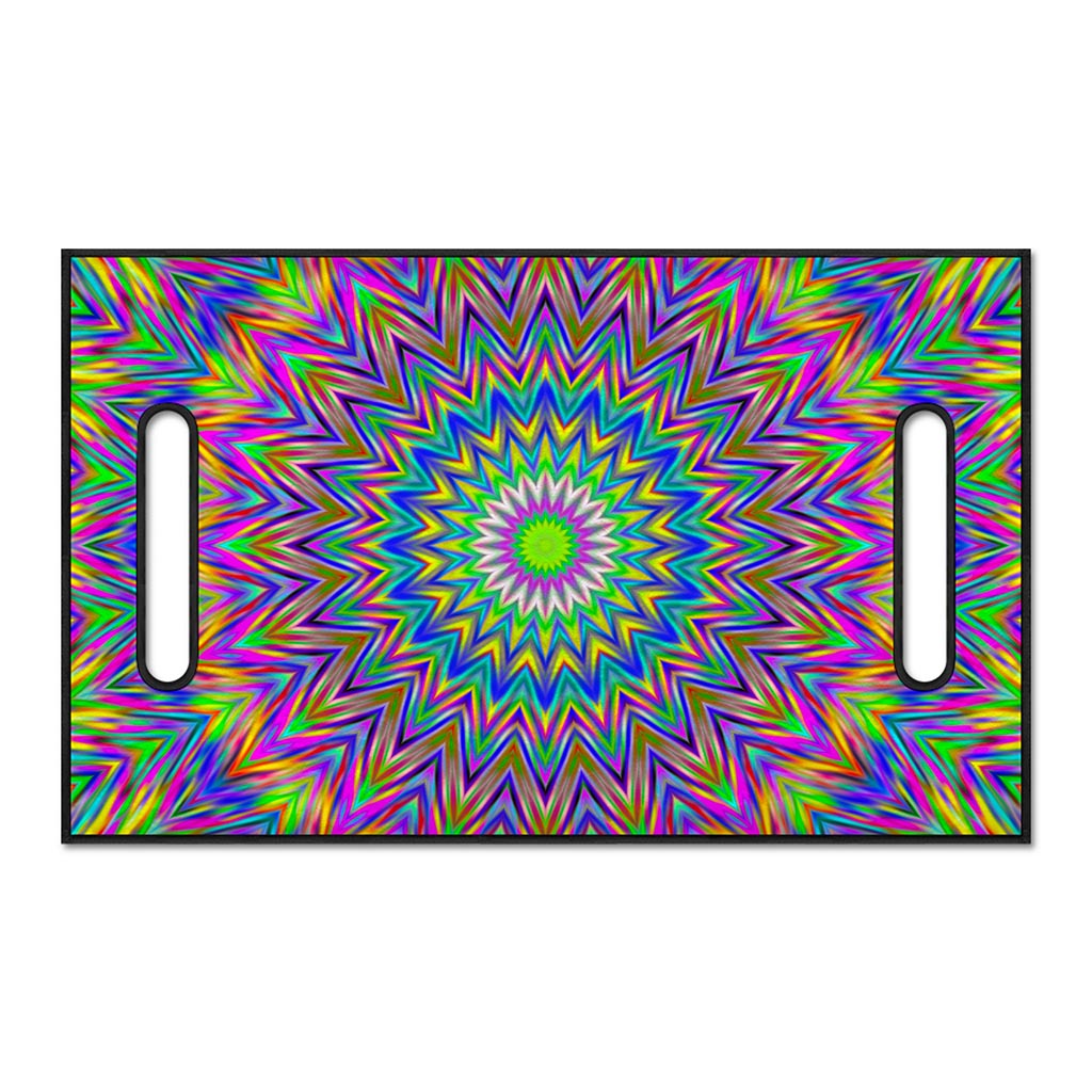 Colorful Psychedelic Optical Illusion Golf Cart Seat Cover