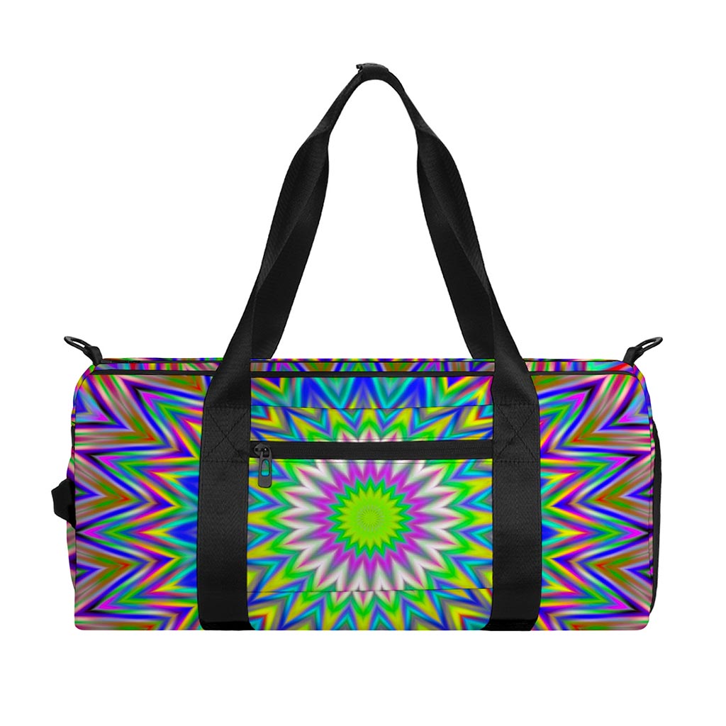 Colorful Psychedelic Optical Illusion Gym Bag