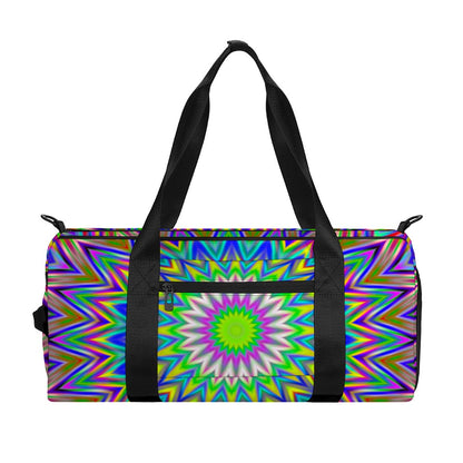 Colorful Psychedelic Optical Illusion Gym Bag