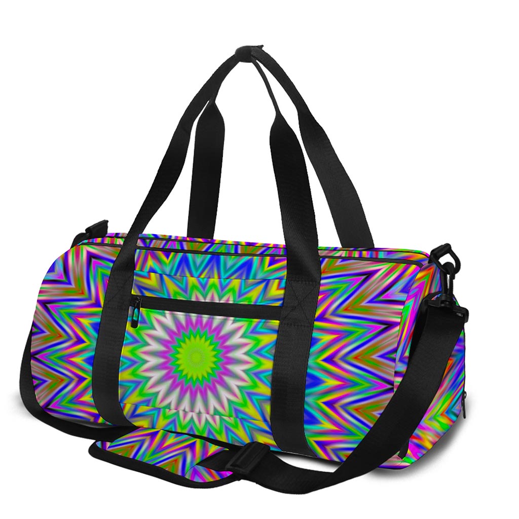Colorful Psychedelic Optical Illusion Gym Bag
