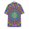 Colorful Psychedelic Optical Illusion Hawaiian Shirt