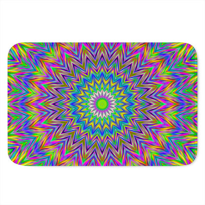 Colorful Psychedelic Optical Illusion Indoor Door Mat