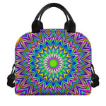 Colorful Psychedelic Optical Illusion Insulated Lunch Bag