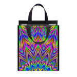 Colorful Psychedelic Optical Illusion Insulated Lunch Tote