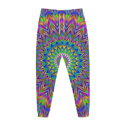 Colorful Psychedelic Optical Illusion Jogger Pants