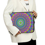 Colorful Psychedelic Optical Illusion Laptop Sleeve