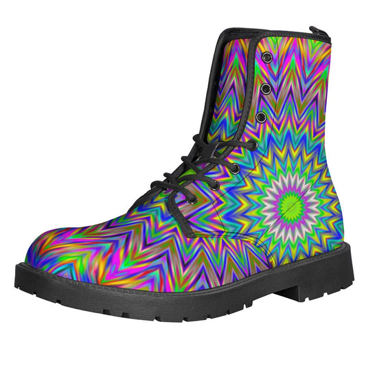 Colorful Psychedelic Optical Illusion Backpack
