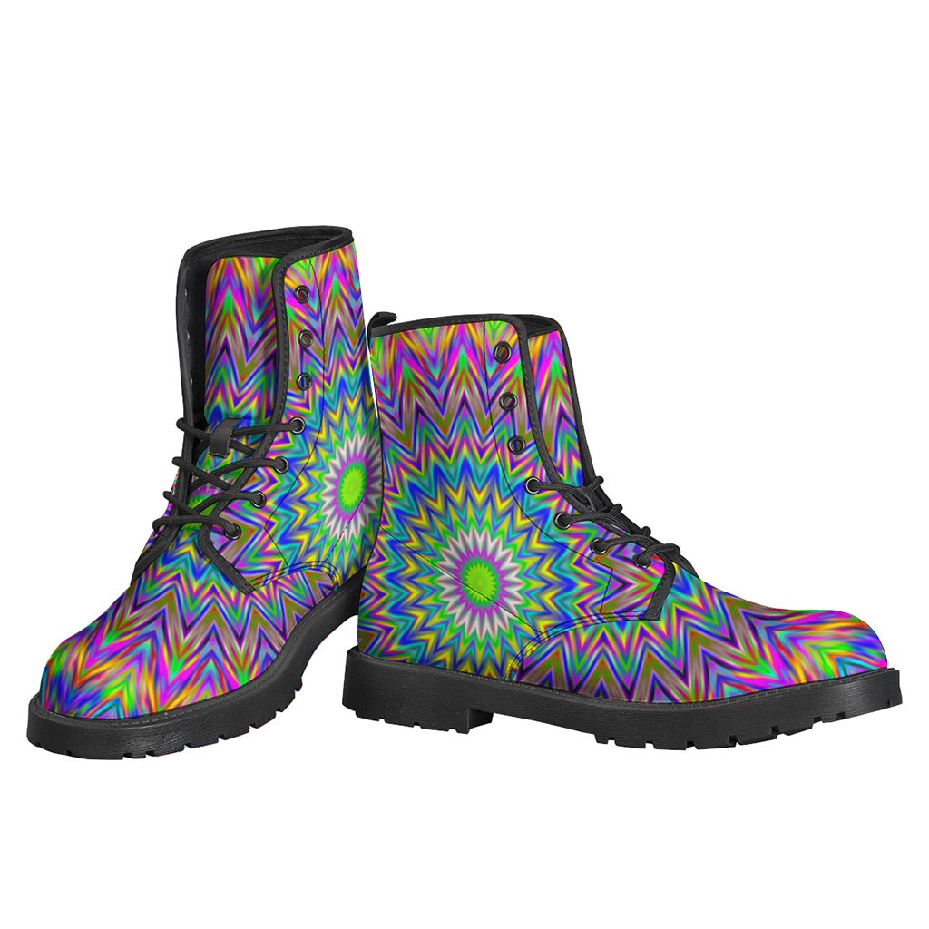 Colorful Psychedelic Optical Illusion Backpack