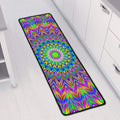 Colorful Psychedelic Optical Illusion Long Kitchen Mat