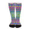 Colorful Psychedelic Optical Illusion Long Socks