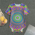 Colorful Psychedelic Optical Illusion Men's Bodysuit