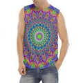 Colorful Psychedelic Optical Illusion Men's Fitness Tank Top