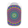 Colorful Psychedelic Optical Illusion Mesh Laundry Hamper