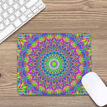 Colorful Psychedelic Optical Illusion Mouse Pad
