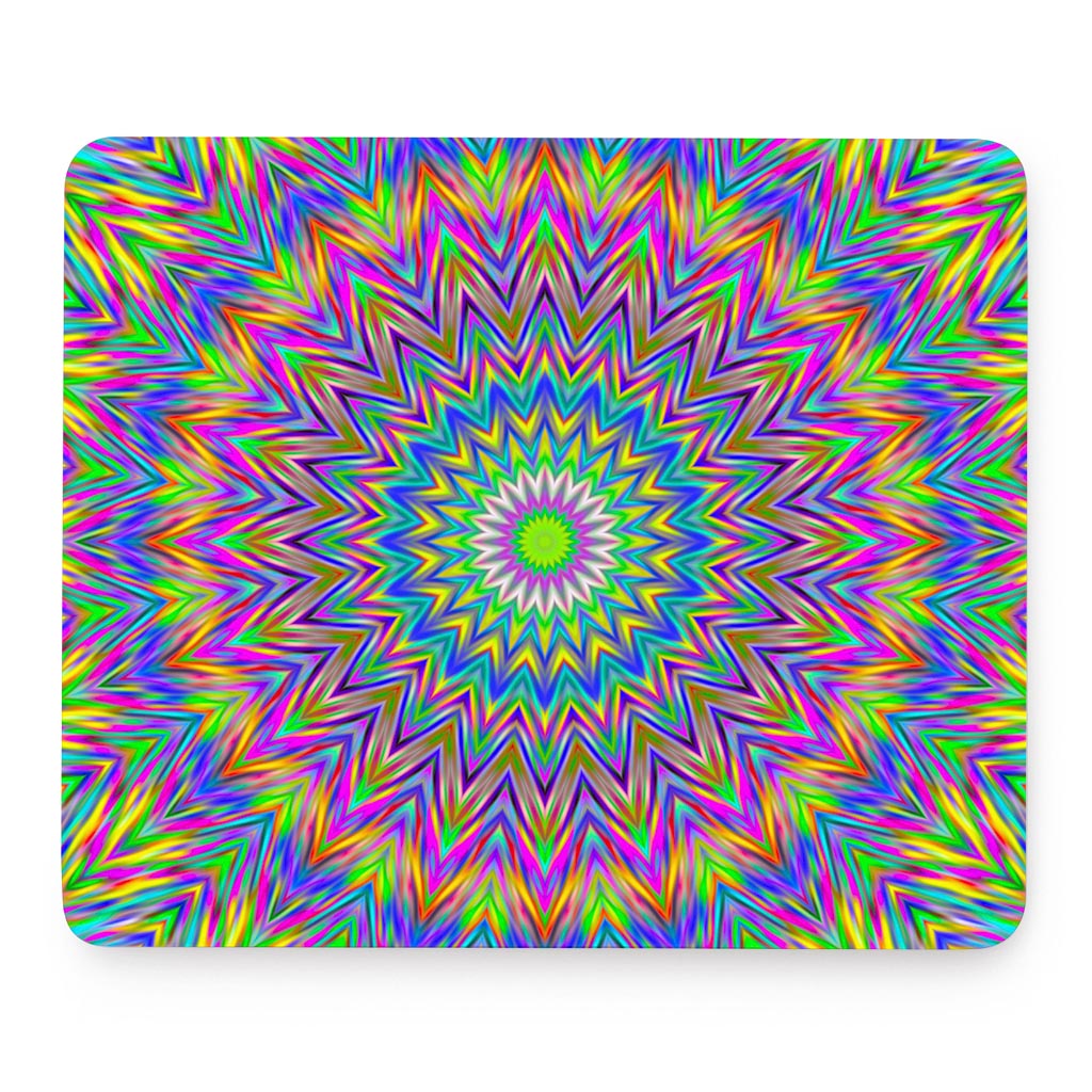 Colorful Psychedelic Optical Illusion Mouse Pad