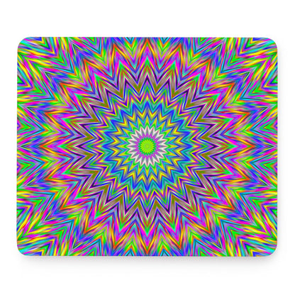 Colorful Psychedelic Optical Illusion Mouse Pad