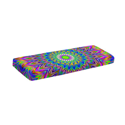 Colorful Psychedelic Optical Illusion Piano Keyboard Cover