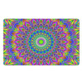 Colorful Psychedelic Optical Illusion Polyester Doormat