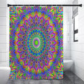 Colorful Psychedelic Optical Illusion Premium Shower Curtain