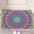 Colorful Psychedelic Optical Illusion Rubber Doormat