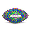 Colorful Psychedelic Optical Illusion Rugby Ball