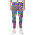 Colorful Psychedelic Optical Illusion Joggers