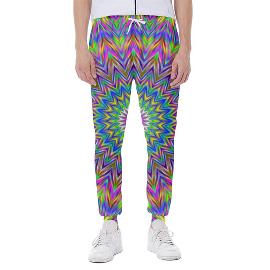 Colorful Psychedelic Optical Illusion Scuba Joggers