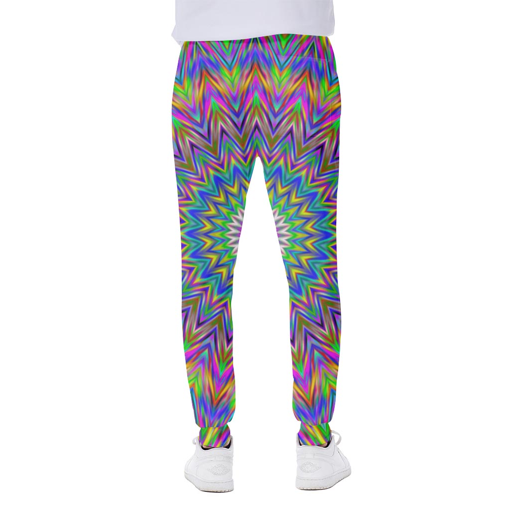 Colorful Psychedelic Optical Illusion Scuba Joggers