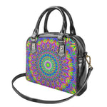 Colorful Psychedelic Optical Illusion Shoulder Handbag