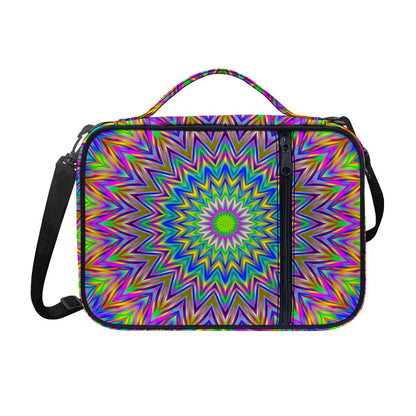 Colorful Psychedelic Optical Illusion Shoulder Strap Bible Bag
