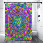 Colorful Psychedelic Optical Illusion Shower Curtain