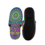 Colorful Psychedelic Optical Illusion Slippers