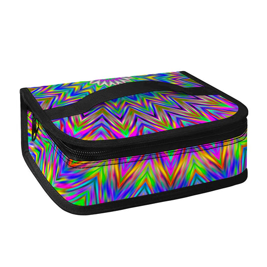 Colorful Psychedelic Optical Illusion Small Lunch Bag