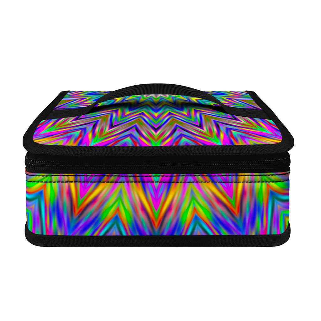 Colorful Psychedelic Optical Illusion Small Lunch Bag