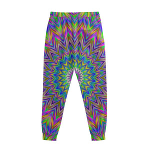 Colorful Psychedelic Optical Illusion Sweatpants