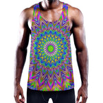 Colorful Psychedelic Optical Illusion Training Tank Top