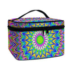 Colorful Psychedelic Optical Illusion Travel Makeup Bag