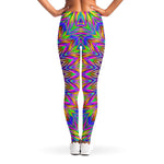 Colorful Psychedelic Optical Illusion Women's Leggings