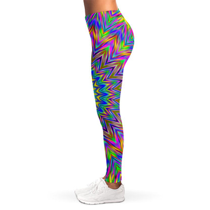 Colorful Psychedelic Optical Illusion Women's Leggings