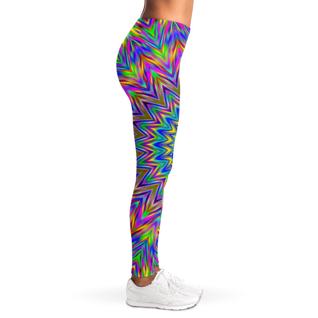 Colorful Psychedelic Optical Illusion Women's Leggings