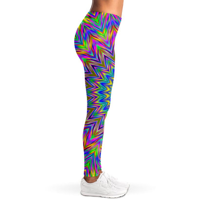 Colorful Psychedelic Optical Illusion Women's Leggings