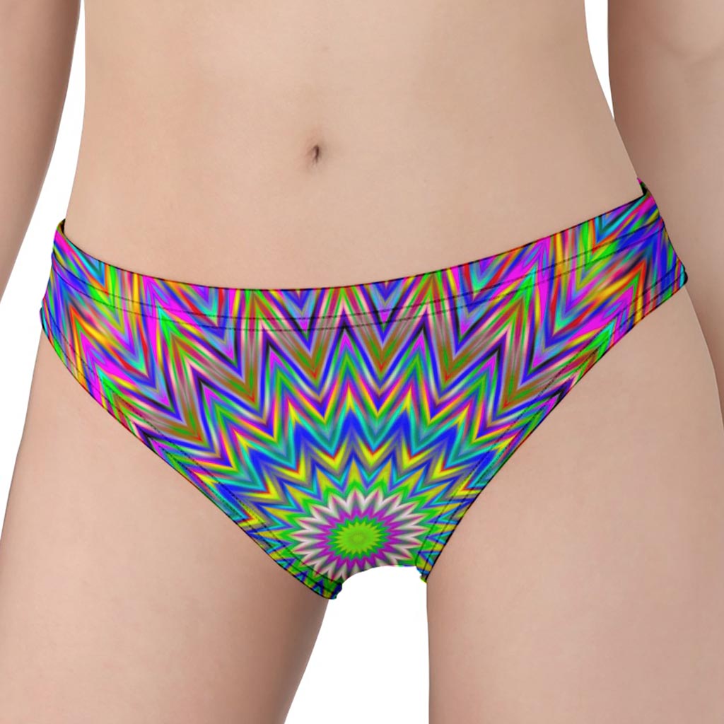 Colorful Psychedelic Optical Illusion Women's Panties