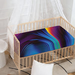 Colorful Psychedelic Print Baby Crib Sheet