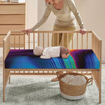 Colorful Psychedelic Print Baby Crib Sheet