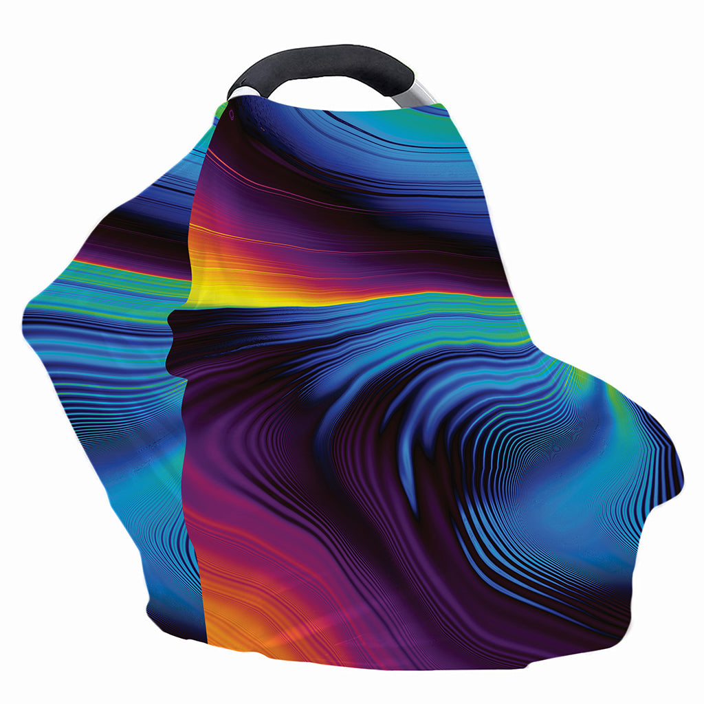 Colorful Psychedelic Print Baby Seat Cover