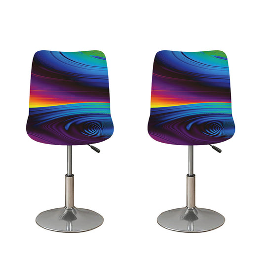Colorful Psychedelic Print Bar Stool Covers