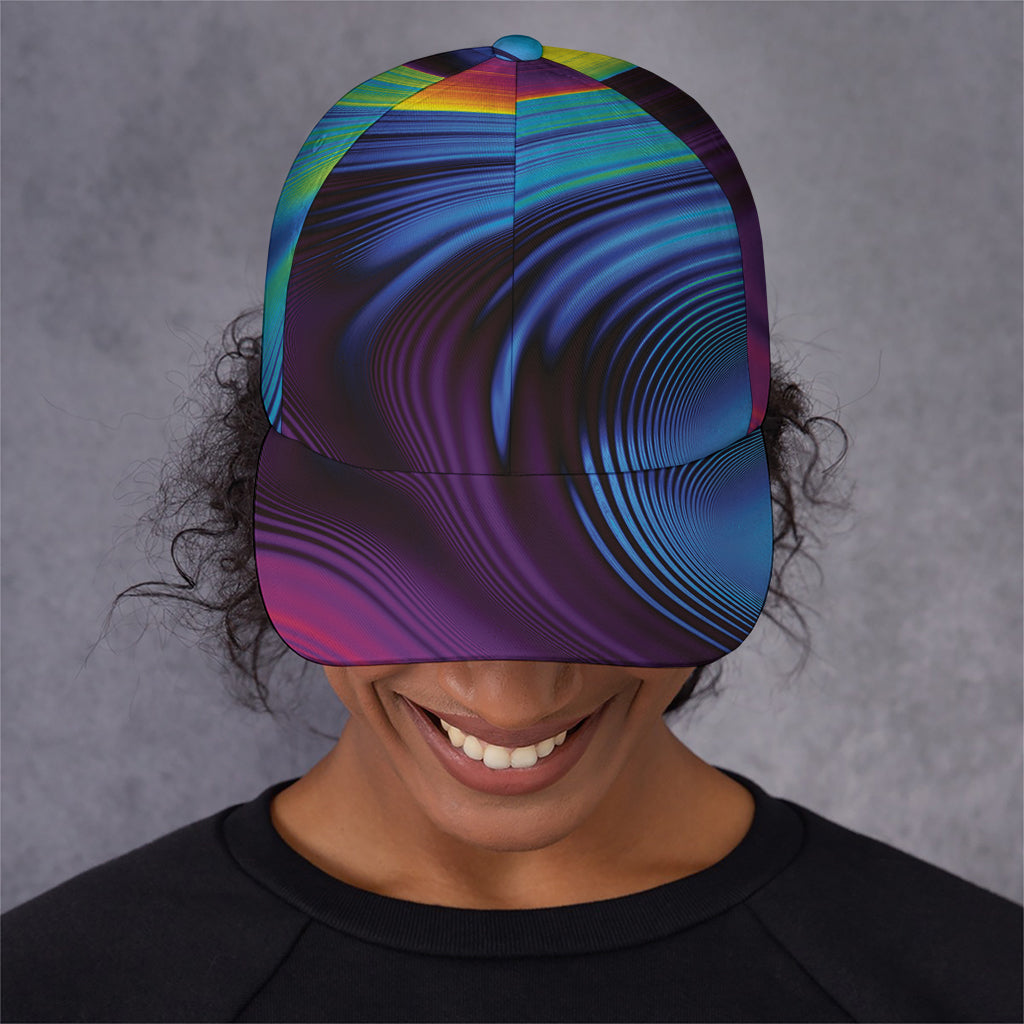 Colorful Psychedelic Print Baseball Cap
