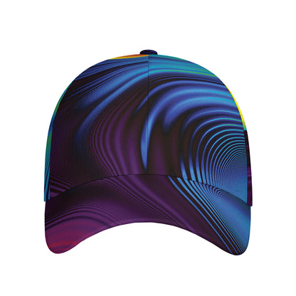 Colorful Psychedelic Print Baseball Cap